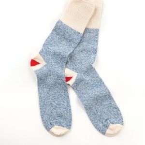 FoxRiver Original Rockford Red Heel SOCK MONKEY Socks 2 Pair NEW